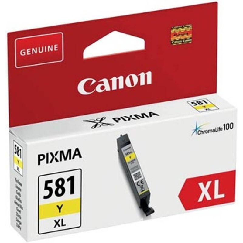 Foto van Canon cli-581xl cartridge geel