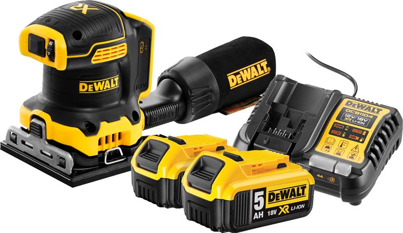 Foto van Dewalt dcw200nt-xj 5,0 ah accu (2x) starterspakket