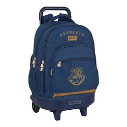 Foto van Schoolrugzak met wielen harry potter magical bruin marineblauw (33 x 45 x 22 cm)