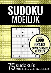 Foto van Sudoku moeilijk / sudoku zeer moeilijk - puzzelboek: 75 moeilijke sudoku puzzels voor volwassenen en ouderen - sudoku puzzelboeken - paperback