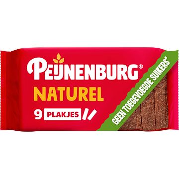 Foto van Peijnenburg ontbijtkoek naturel geen suiker gesneden 265g bij jumbo