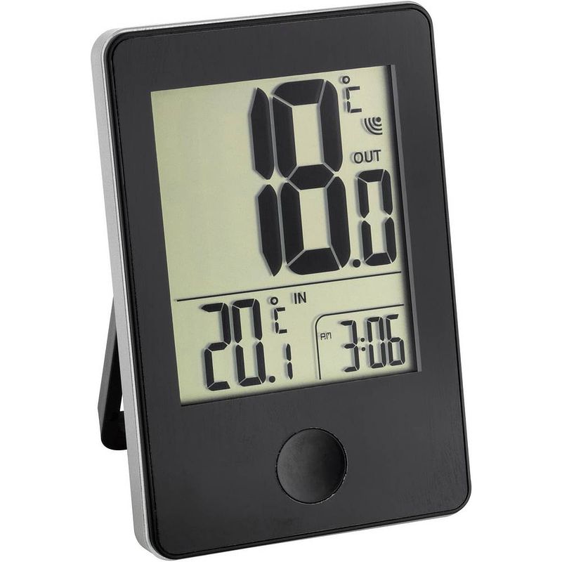 Foto van Tfa dostmann 30.3051.01 thermometer zwart