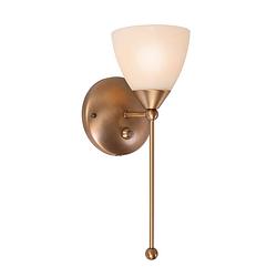 Foto van Klassieke wandlamp - steinhauer - glas - klassiek - e14 - l: 18cm - voor binnen - woonkamer - eetkamer - brons