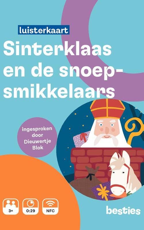 Foto van Sinterklaas en de snoepsmikkelaars - petra bontje - luisterboek (9789083285702)