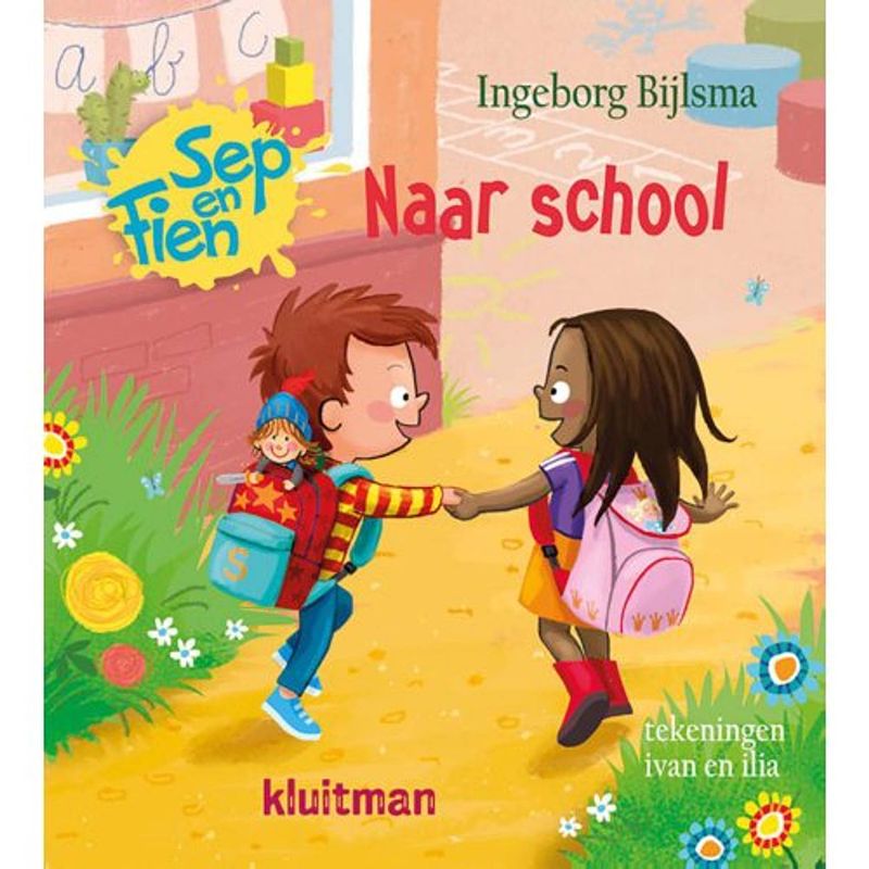 Foto van Sep en fien naar school - sep en fien