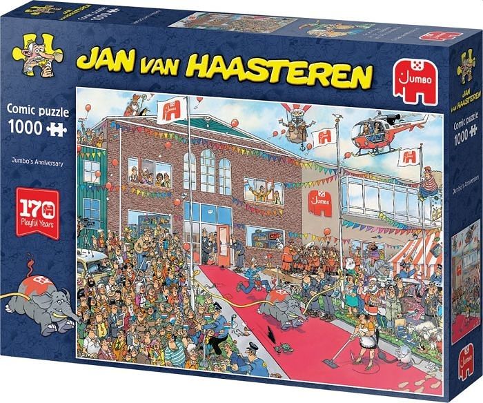 Foto van Puzzel jan van haasteren jumbo 170 jaar speciaal 1000 stukjes