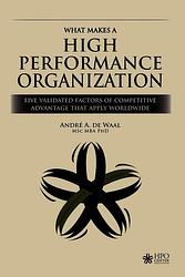 Foto van What makes a high performance organization - andré a. de waal - ebook (9789492004789)