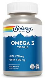 Foto van Solaray omega 3 visolie softgels