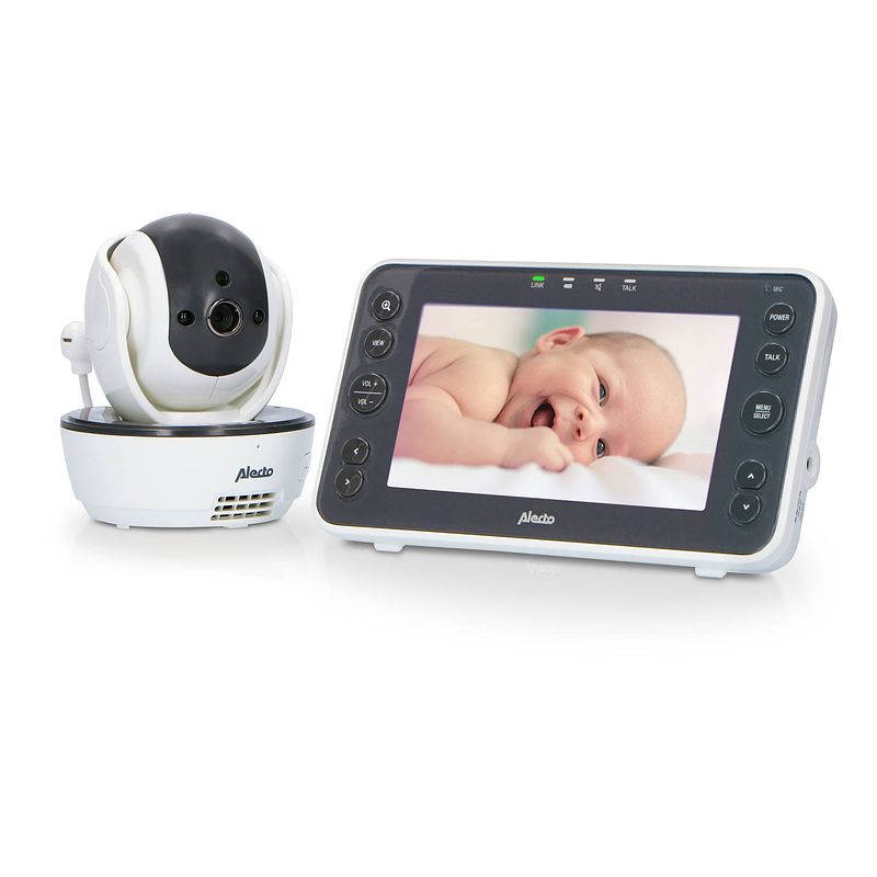 Foto van Babyfoon met camera en 5"" kleurenscherm alecto dvm200xl wit-antraciet