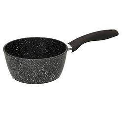 Foto van Steelpan/sauspan - alle kookplaten geschikt - zwart - dia 16 cm - steelpannen