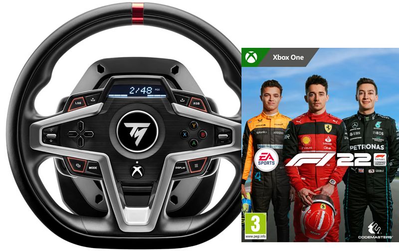 Foto van Thrustmaster t248 racestuur xbox + f1 22 xbox one