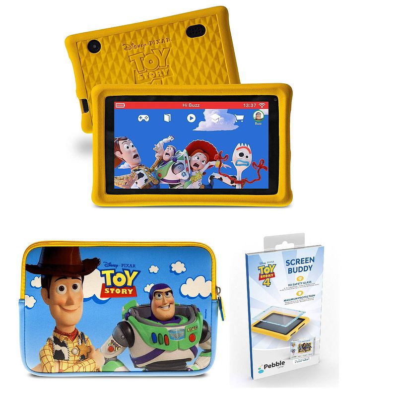 Foto van Kindertablet toy story met etui disney en 500 spelletjes