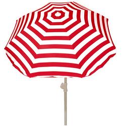 Foto van Strandparasols rood/wit 180 cm - parasols