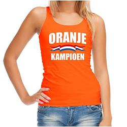 Foto van Oranje fan tanktop / kleding holland oranje kampioen ek/ wk voor dames l - feestshirts