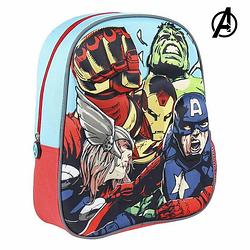 Foto van 3d-schoolrugzak the avengers (26 x 31 x 10 cm) blauw