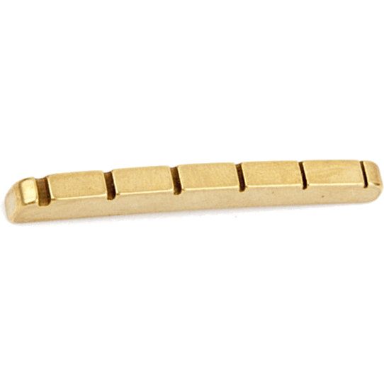 Foto van Fender yngwie malmsteen pre-slotted brass nut (messing topkam)