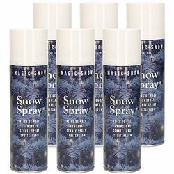 Foto van 10 spuitbussen sneeuwspray van 300 ml - decoratiesneeuw