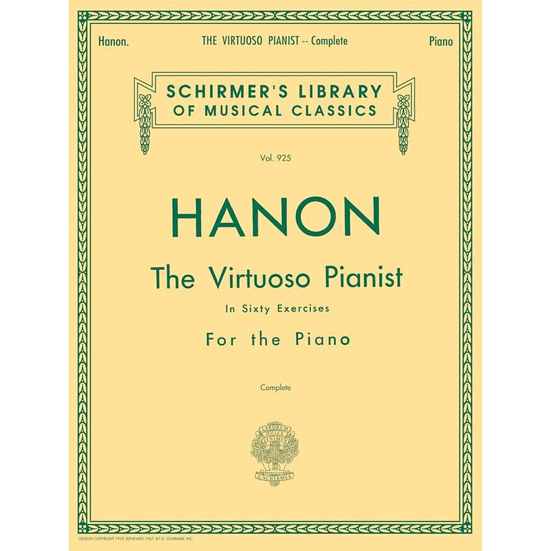 Foto van G. schirmer hanon: the virtuoso pianist - complete in 60 exercises for the piano