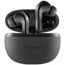 Foto van Intenso t300a in ear headset bluetooth stereo zwart noise cancelling indicator voor batterijstatus, headset, oplaadbox, touchbesturing