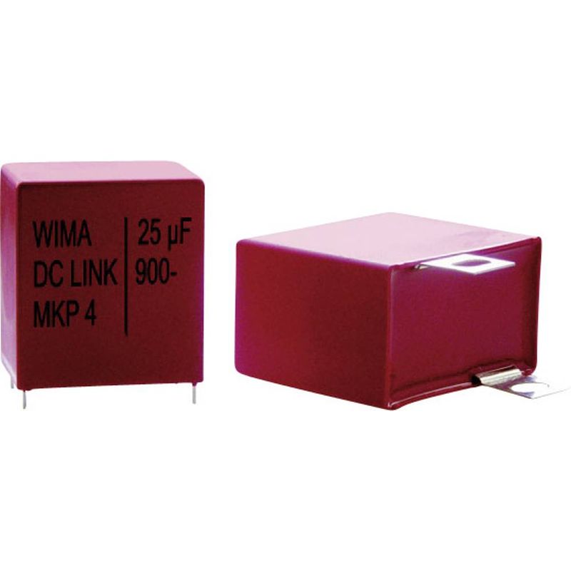 Foto van Wima dc-link dcp4n042006bd4kysd 1 stuk(s) mkp-foliecondensator radiaal bedraad 2 µf 900 v 10 % 27.5 mm (l x b x h) 31.5 x 11 x 21 mm