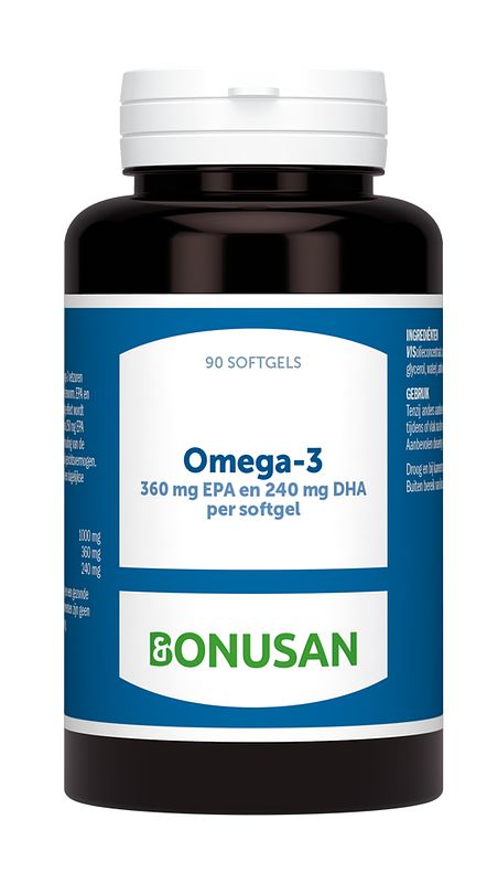 Foto van Bonusan omega-3 360mg epa 240mg dha softgels