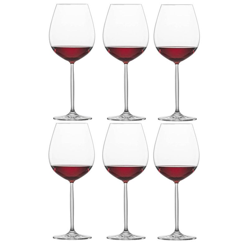 Foto van Schott zwiesel rode wijnglazen diva 610 ml - 6 stuks