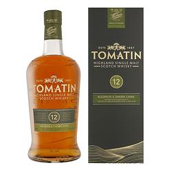Foto van Tomatin 12 years 1ltr whisky + giftbox