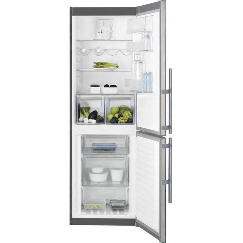 Foto van Electrolux lnt4te33x2 koelvriescombinatie - 311 l (220 + 91) - a+ - grijs