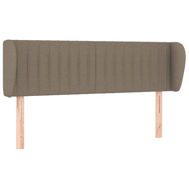 Foto van Vidaxl hoofdbord met randen 147x23x78/88 cm stof taupe