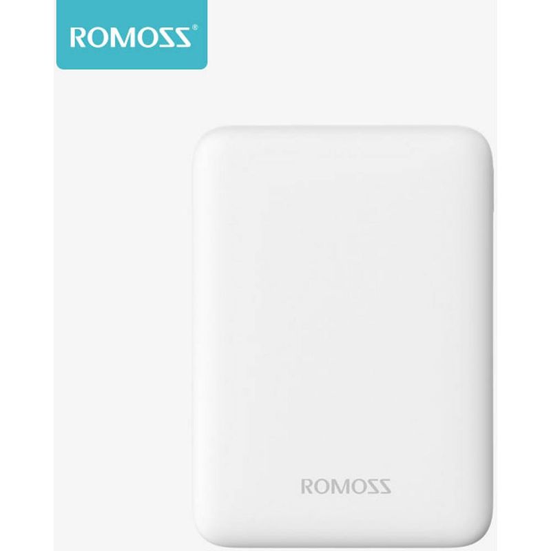 Foto van Romoss pure 05 powerbank 5000 mah fast charge li-ion wit statusweergave