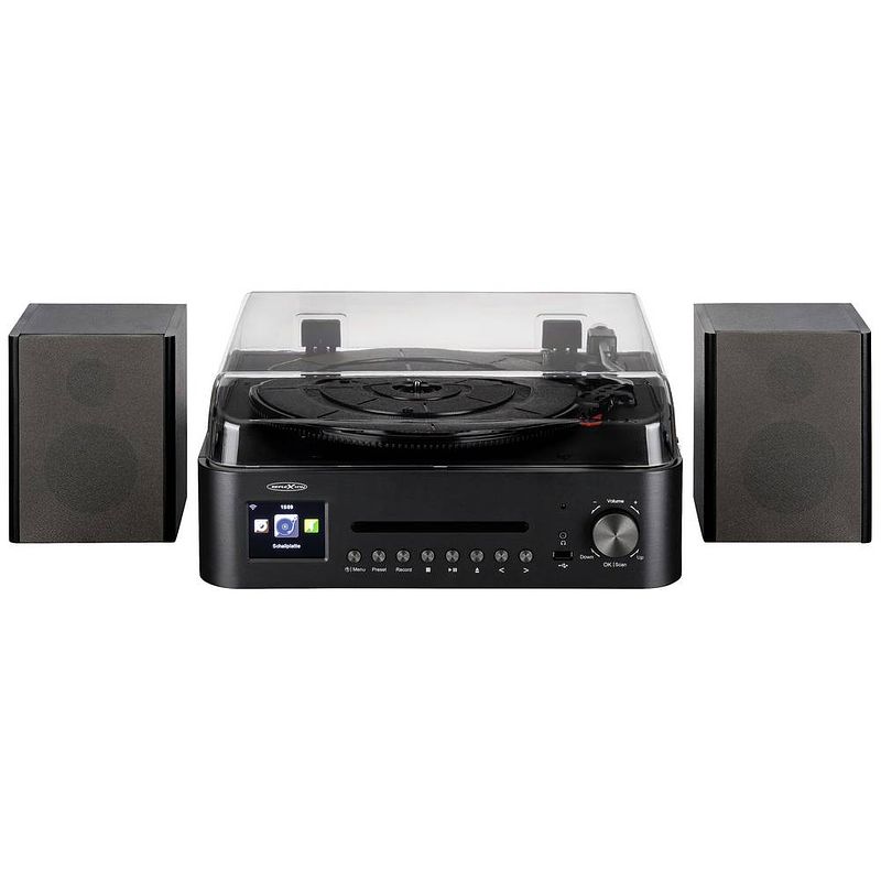 Foto van Reflexion hif2080 stereoset aux, bluetooth, cd, dab+, dlna, internetradio, platenspeler, radio-opname, fm, usb, wifi opnamefunctie, incl. afstandsbediening,