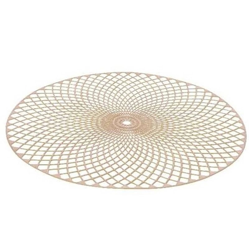 Foto van 10x ronde onderleggers/placemats goud 38 cm - placemats