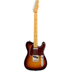 Foto van Fender american professional ii telecaster mn 3-color sunburst elektrische gitaar met koffer