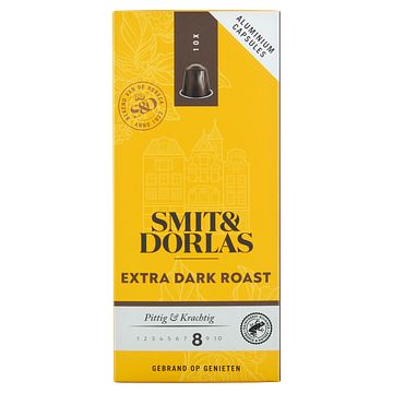 Foto van Smit & dorlas extra dark roast koffiecups 10 stuks bij jumbo