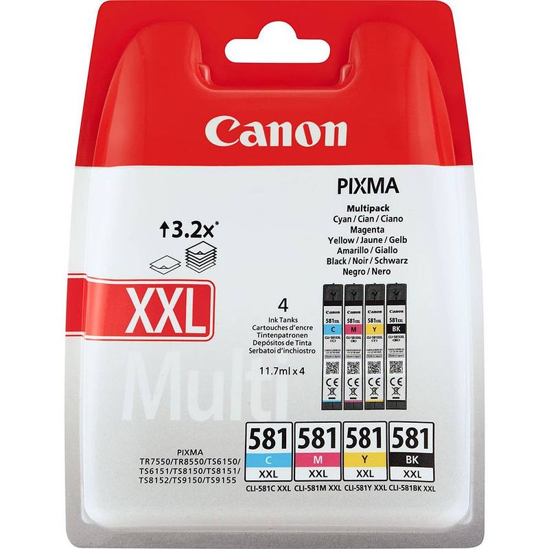 Foto van Canon cartridge cli-581 xxl multipack