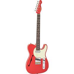 Foto van Vintage v72 reissued semi-hollow firenza red