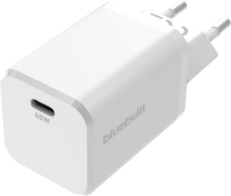 Foto van Bluebuilt power delivery oplader met usb c poort 65w wit