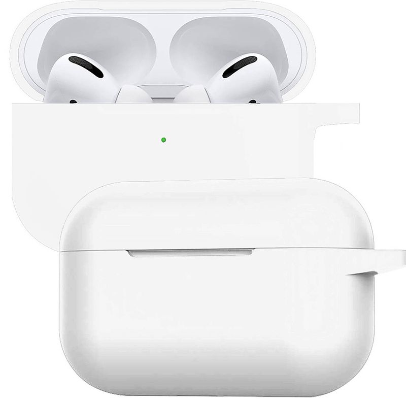 Foto van Basey siliconen hoesje geschikt voor airpods pro case hoes - geschikt voor airpods pro hoesje cover - transparant