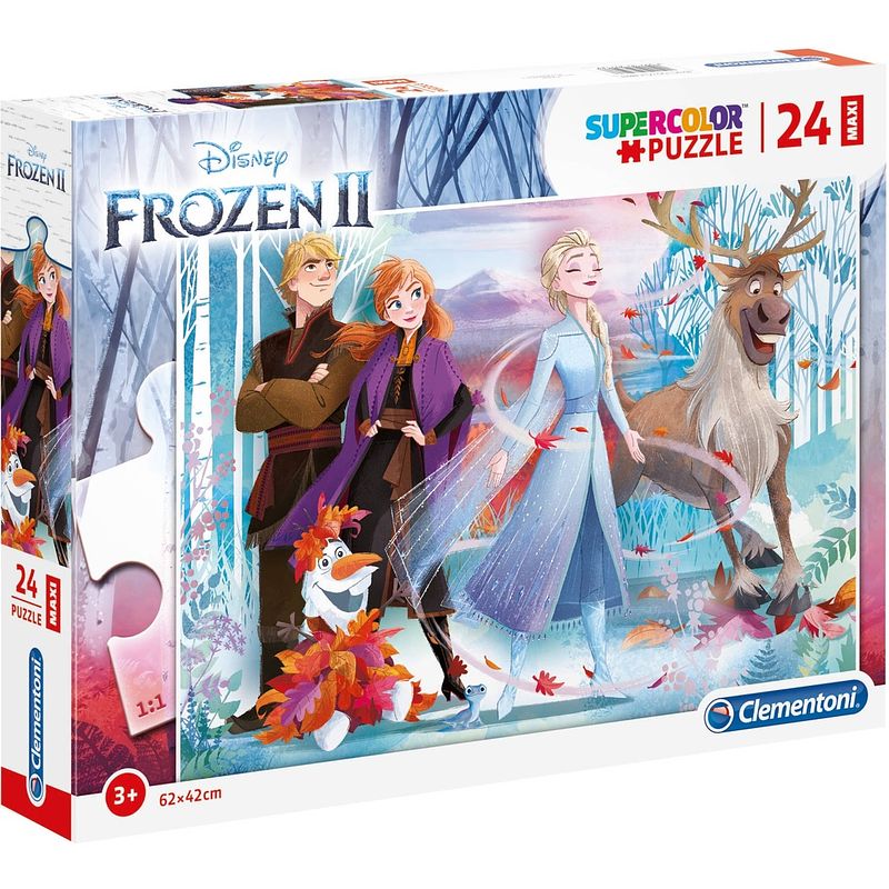 Foto van Clementoni legpuzzel maxi frozen ii 24 stukjes