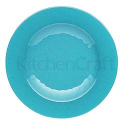 Foto van Set van 2 - serveerbord - blauw - 22cm - kitchencraft palmero
