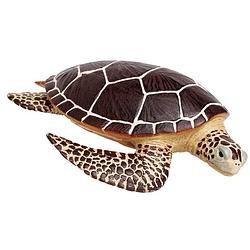 Foto van Safari speeldier zeeschildpad 21 cm bruin/geel