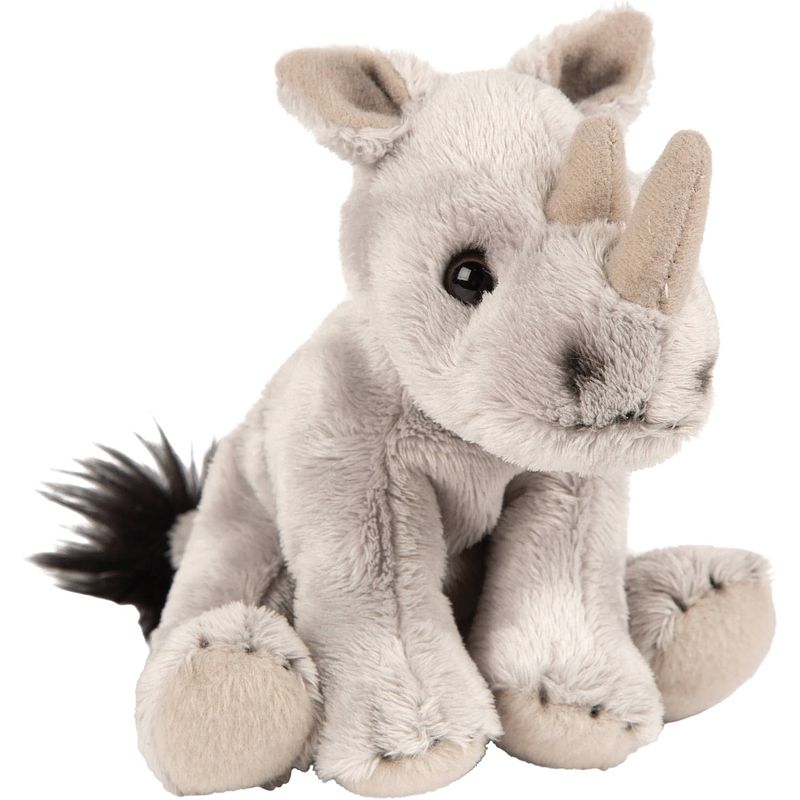 Foto van Pluche knuffel dieren neushoorn 15 cm - knuffeldier