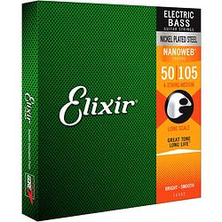 Foto van Elixir 14102 electric bass nps nanoweb medium 50-105 snarenset