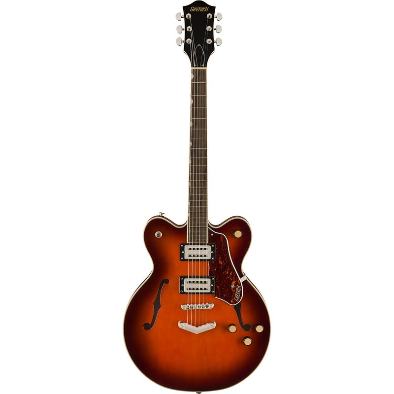 Foto van Gretsch g2622 streamliner center block double-cut fireburst il semi-akoestische gitaar