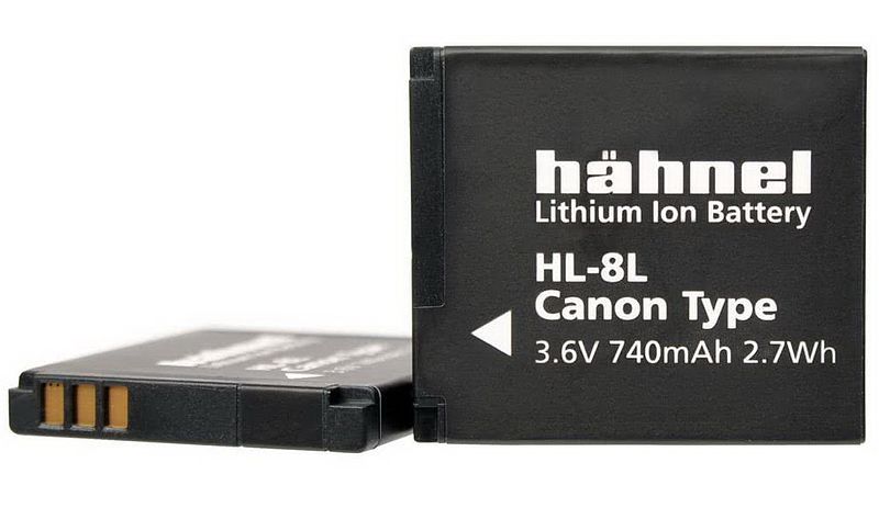 Foto van Hähnel hl-8l accu - canon nb-8l model