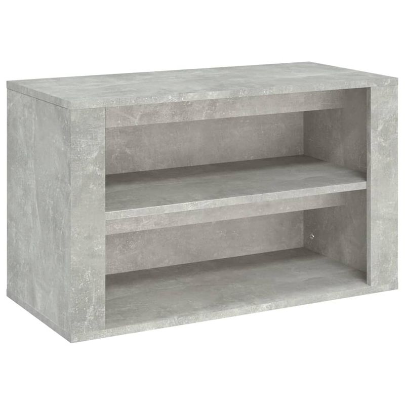 Foto van Vidaxl schoenenkast 75x35x45 cm bewerkt hout betongrijs