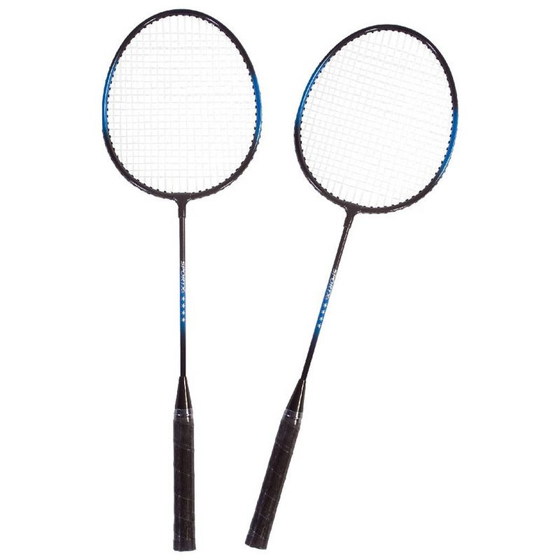 Foto van Badmintonset blauw/zwart 5-delig 66 cm - badmintonsets