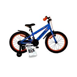 Foto van Volare kinderfiets rocky - 14 inch - blauw/rood - twee handremmen - inclusief ways bandenplakset