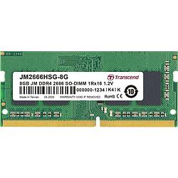 Foto van Transcend jetram werkgeheugenmodule voor laptop ddr4 8 gb 1 x 8 gb non-ecc 2666 mhz 260-pins so-dimm cl19 jm2666hsg-8g