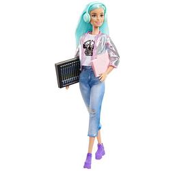 Foto van Barbie tienerpop career junior 30,4 cm aqua/zilver 4-delig